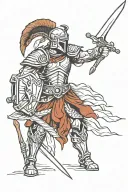 spartan warrior tattoo design idea