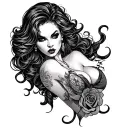 Slut tattoo design idea