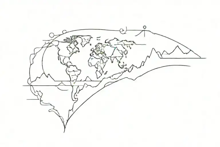 journey before destination tattoo design idea