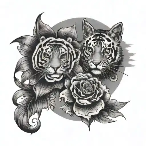 D squared with Dawn horizon tattoo design idea