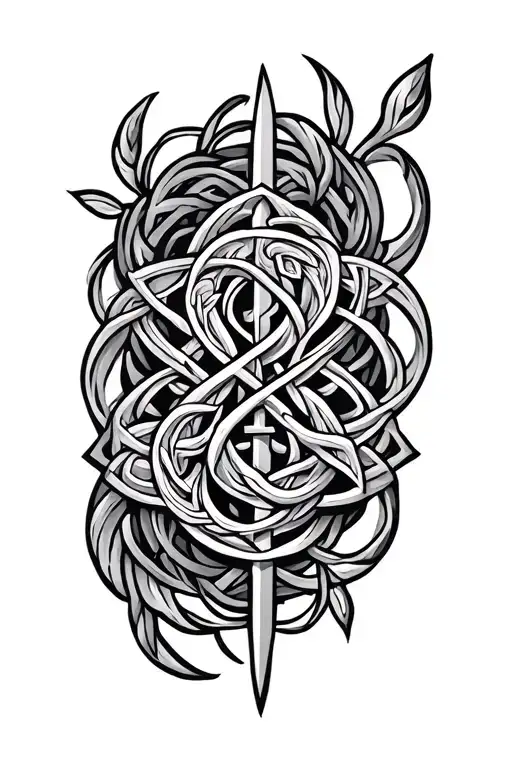 Symbols Family Celtic tattoo design idea
