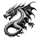 Celtic Dragon tattoo design idea
