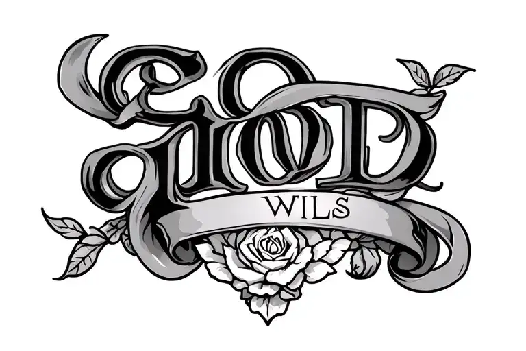 God wills tattoo design idea