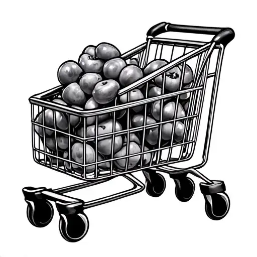 Shopping Cart tattoo design idea