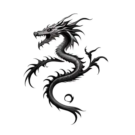 a tribal dragon style tattoo design tattoo design idea