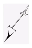Halberd tattoo design idea