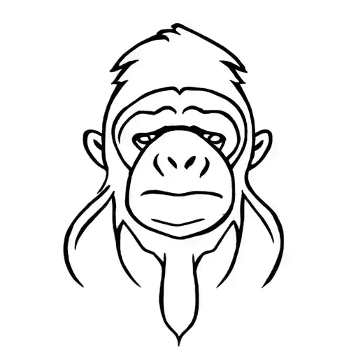 Ape tattoo design idea