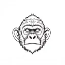 Ape tattoo design idea