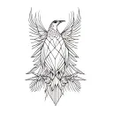 paradise bird tattoo design idea