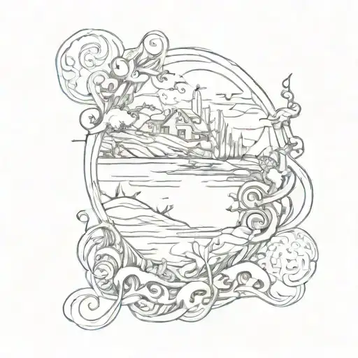 still water runs deep meaning tattoo design idea