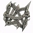 Bind Rune tattoo design idea