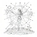 All of the stars have a reason A reason to shine, a reason like mine with stars from a Gemini constellation  tattoo design idea