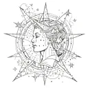 All of the stars have a reason A reason to shine, a reason like mine with stars from a Gemini constellation  tattoo design idea