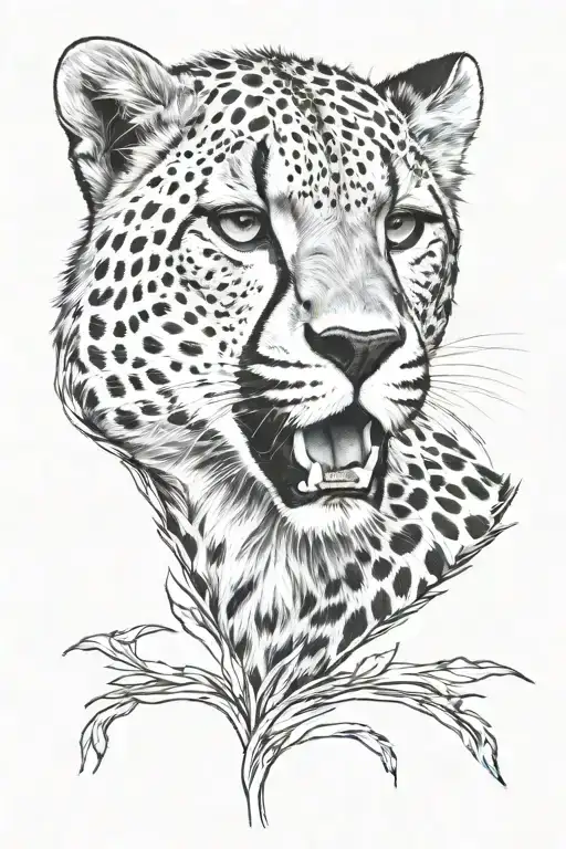 cheetah tattoo black and white claw mark tattoo design idea