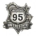Interstate 95 sign emerging tattoo design idea