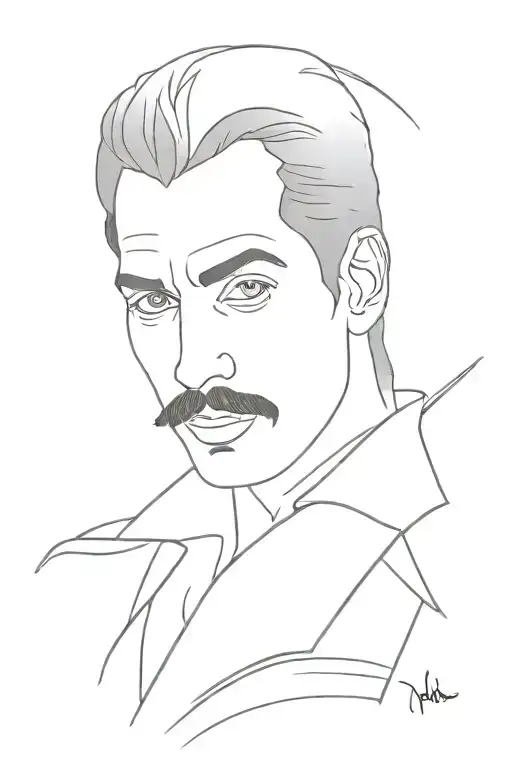 Freddie mercury tattoo design idea