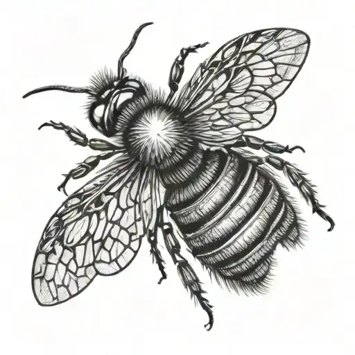 bee looking tattoo design idea