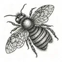 bee looking tattoo design idea