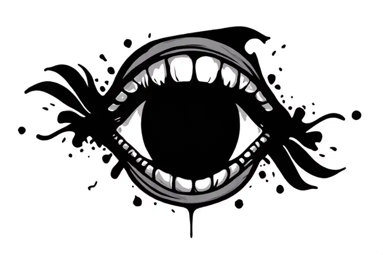 beats bite mark tattoo design idea