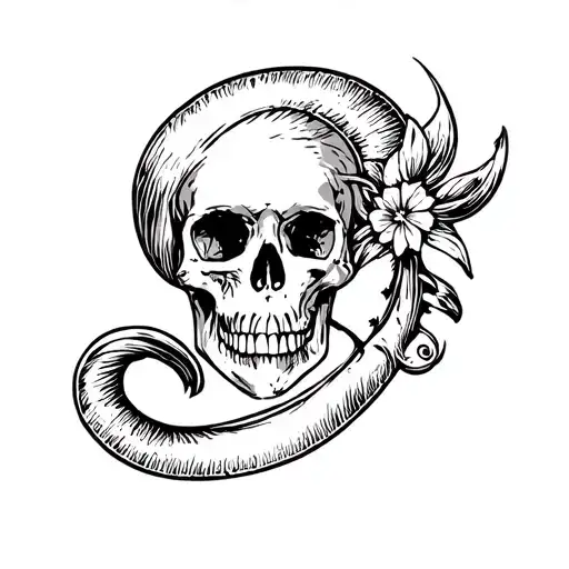 Creative banner tattoo design idea