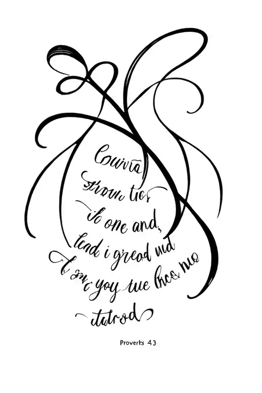 Proverbs 4 23 tattoo design idea
