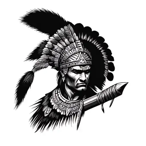 aztec warrior chicano style tattoo tattoo design idea