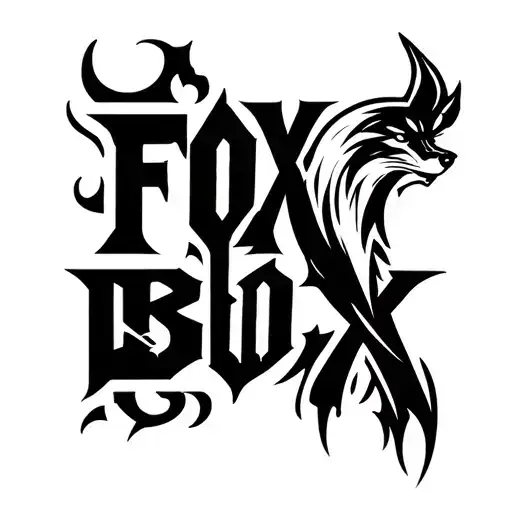 "Fox Box" "Fox Box" Product logo for a mobile satelite battery pack for the military. tattoo design idea