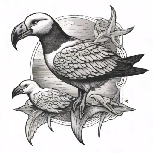 albatross tattoo design idea