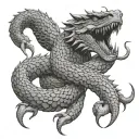 Jormungandr tattoo design idea