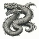 Jormungandr tattoo design idea