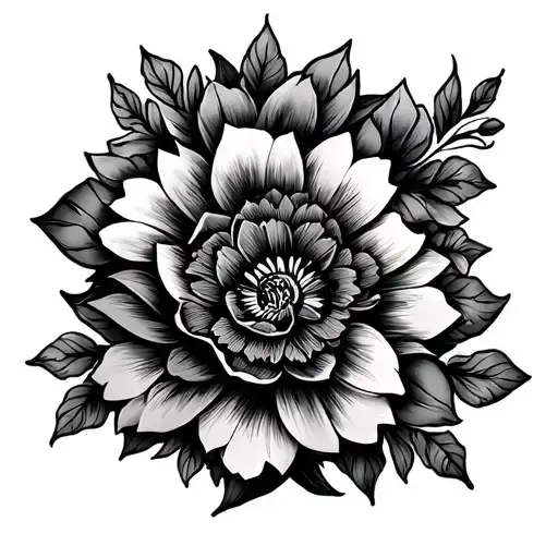 #99 with floral paisley tattoo design idea