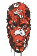 African continent tattoo design idea