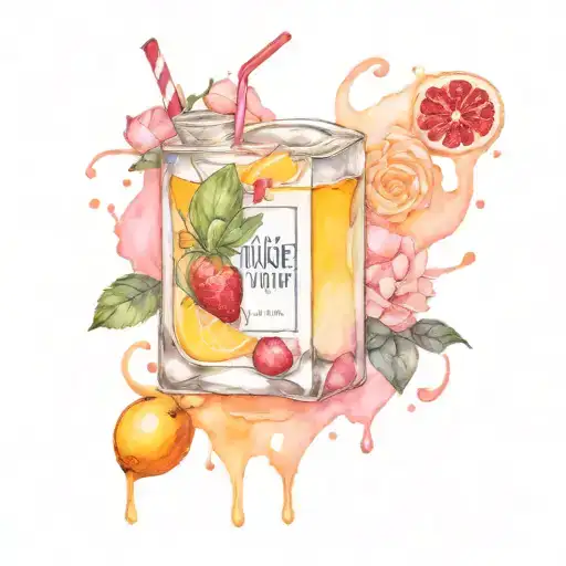 juice box tattoo design idea