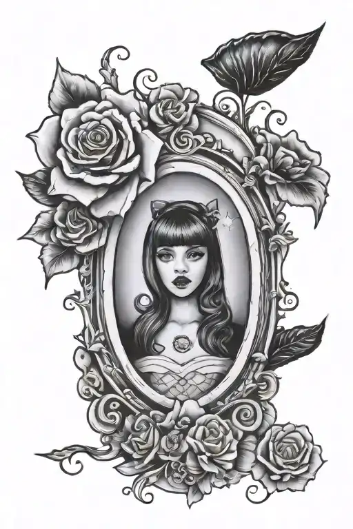 melanie martinez portals inspired tattoo design idea