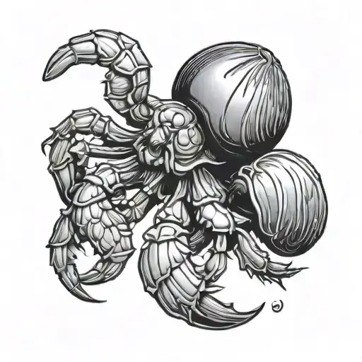 Hermit Crab tattoo design idea