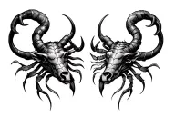 Taurus and Scorpio  tattoo design idea