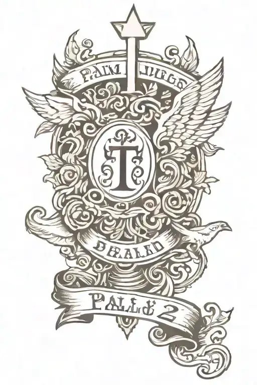 Psalm 91:2 tattoo design idea