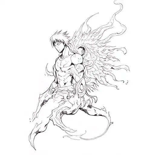 Sasuke and Susanoo Ribs tattoo design idea