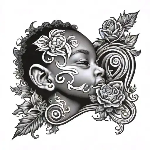 first son born tattoo design idea