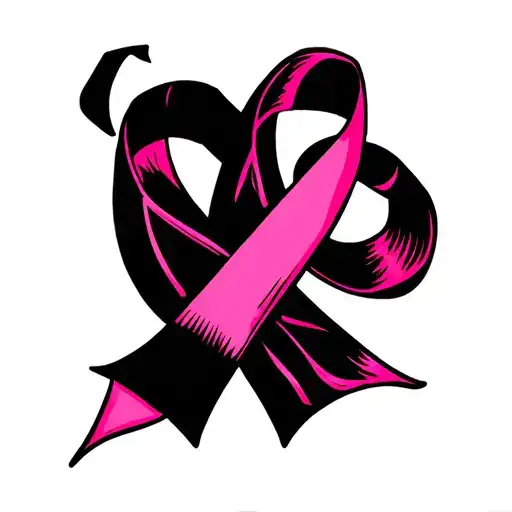 Colon cancer ribbon tattoo design idea