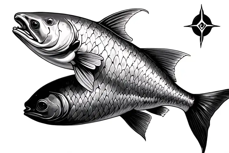 ichthys symbol tattoo design idea