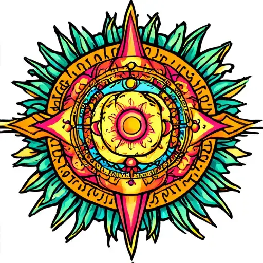 chakras / energy centers tattoo design idea