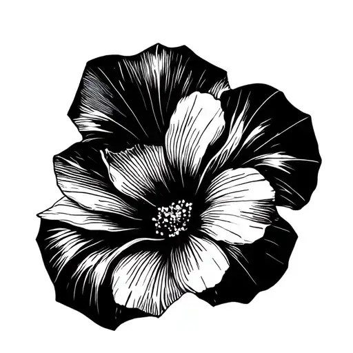 nasturtium tattoo design idea