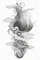 waves sound synth concept tattoo tattoo design idea