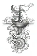 waves sound synth concept tattoo tattoo design idea