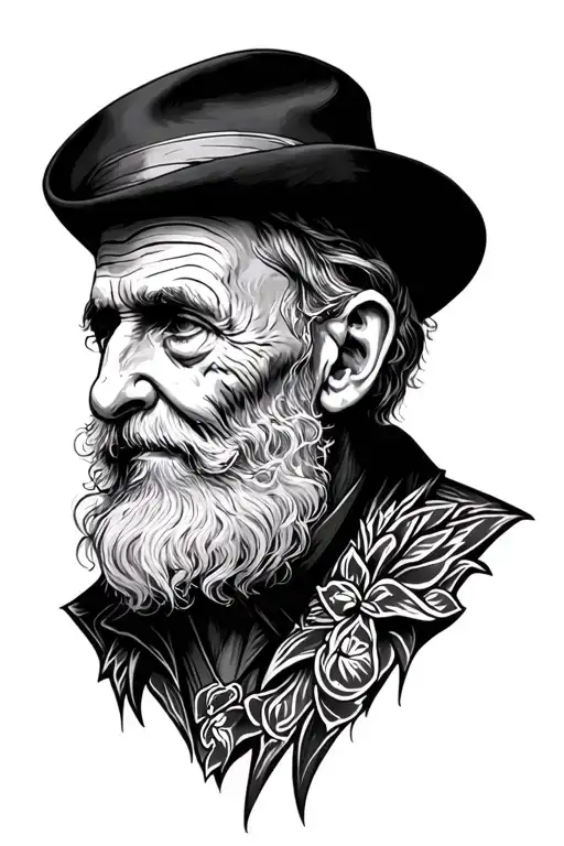 passed away uncle tattoo design idea