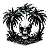 Palm Tree tattoo design idea