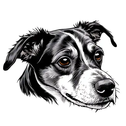 Millie, dog tattoo design idea