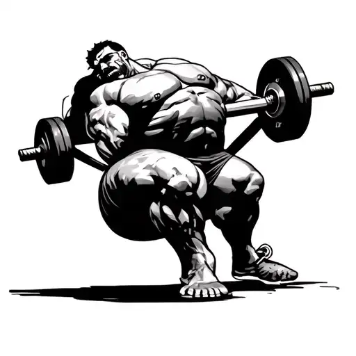Deadlift tattoo design idea