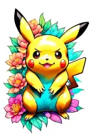 pikachu pokemon tattoo design idea